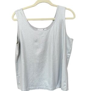 CHICO'S Silver Tank Top Women's Size Large